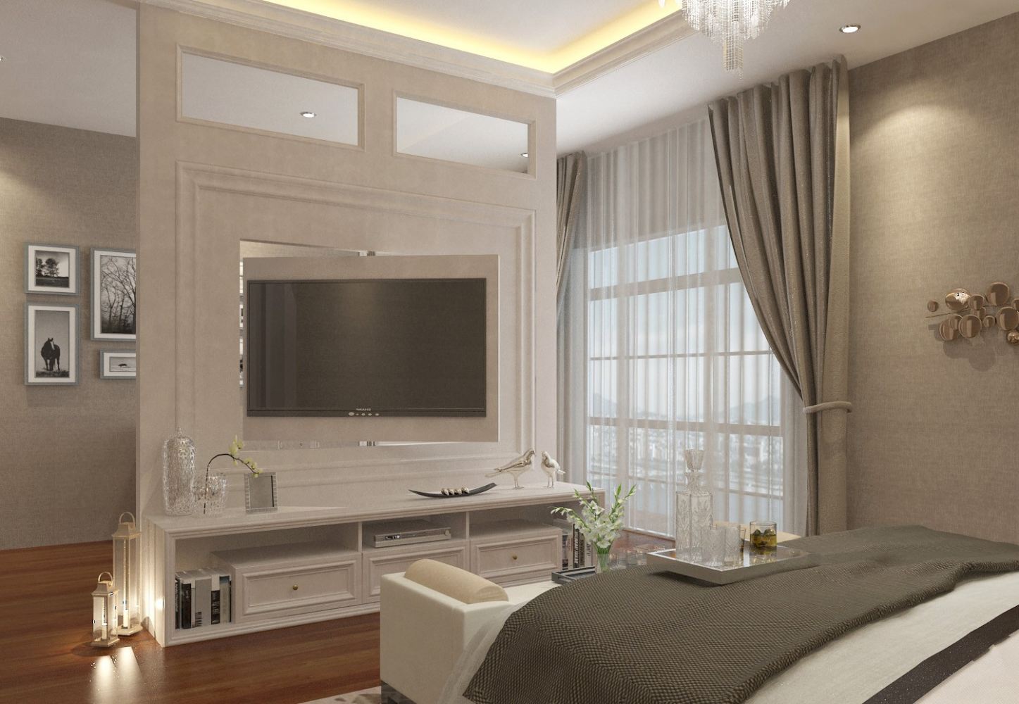 Modern bedroom interior design Singapore condo