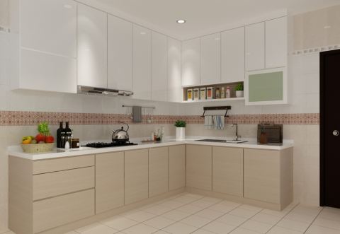 Wet kitchen design Singapore renovation project